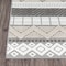 World Rug Gallery Contemporary Boho Indoor/Outdoor Runner Rug 2' x 7' Runner Gray 5559GRAY2X7 - alternate 4